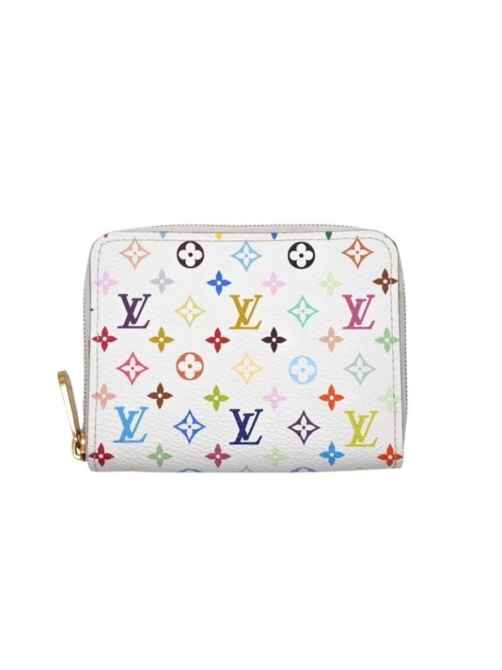 Louis Vuitton LV Zippy Coin Purse Takashi Murakami Multicolor